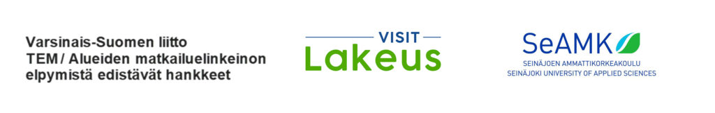 Logot - Varsinaissuomen liitto - TEM matkailuelinkeinon elpymistä edistävät hankkeet - visit lakeus ja Seinäjoen ammattikorkeakoulu